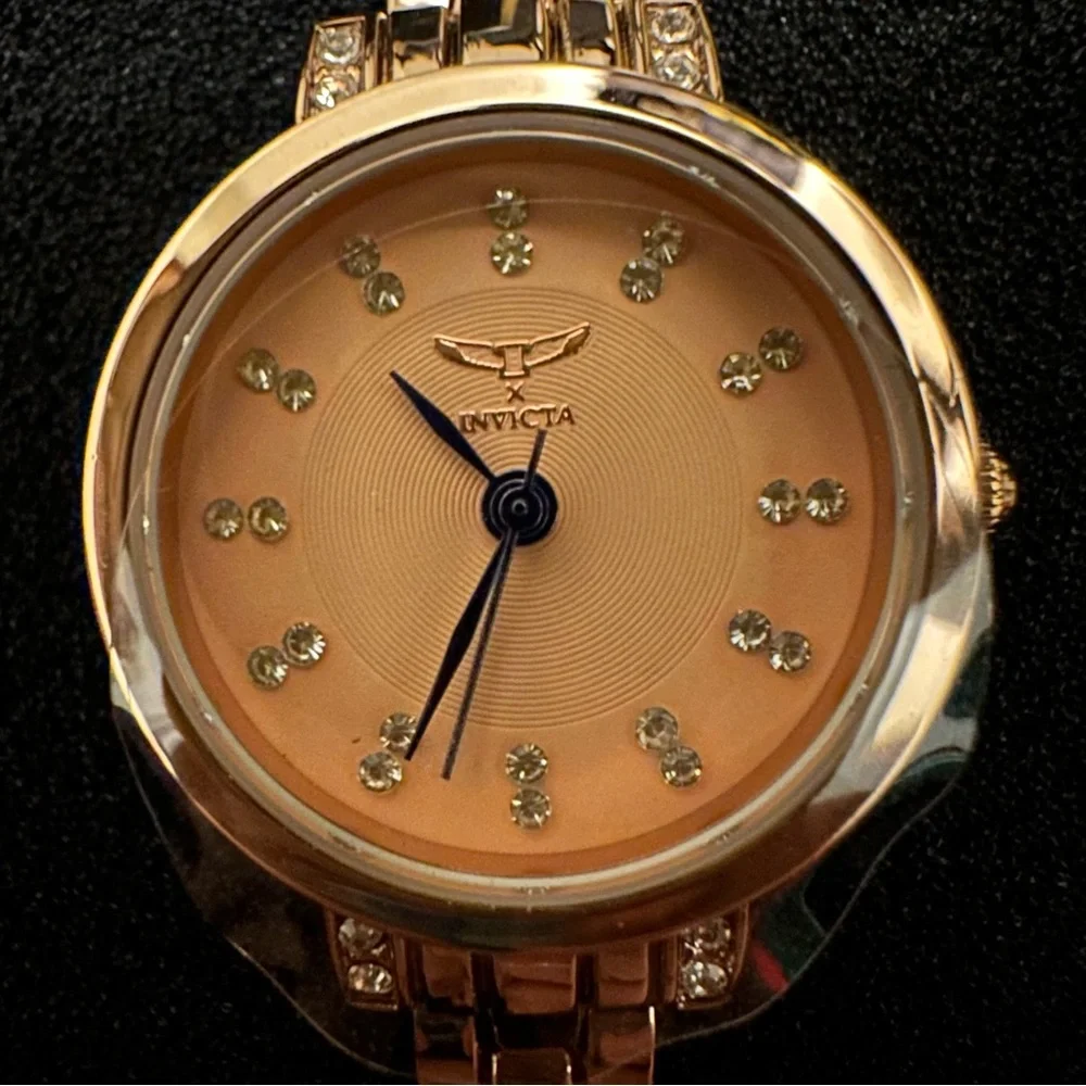 Invicta Angel 69070 Women’s 25mm Rose Gold Quartz Bracelet Watch NIB